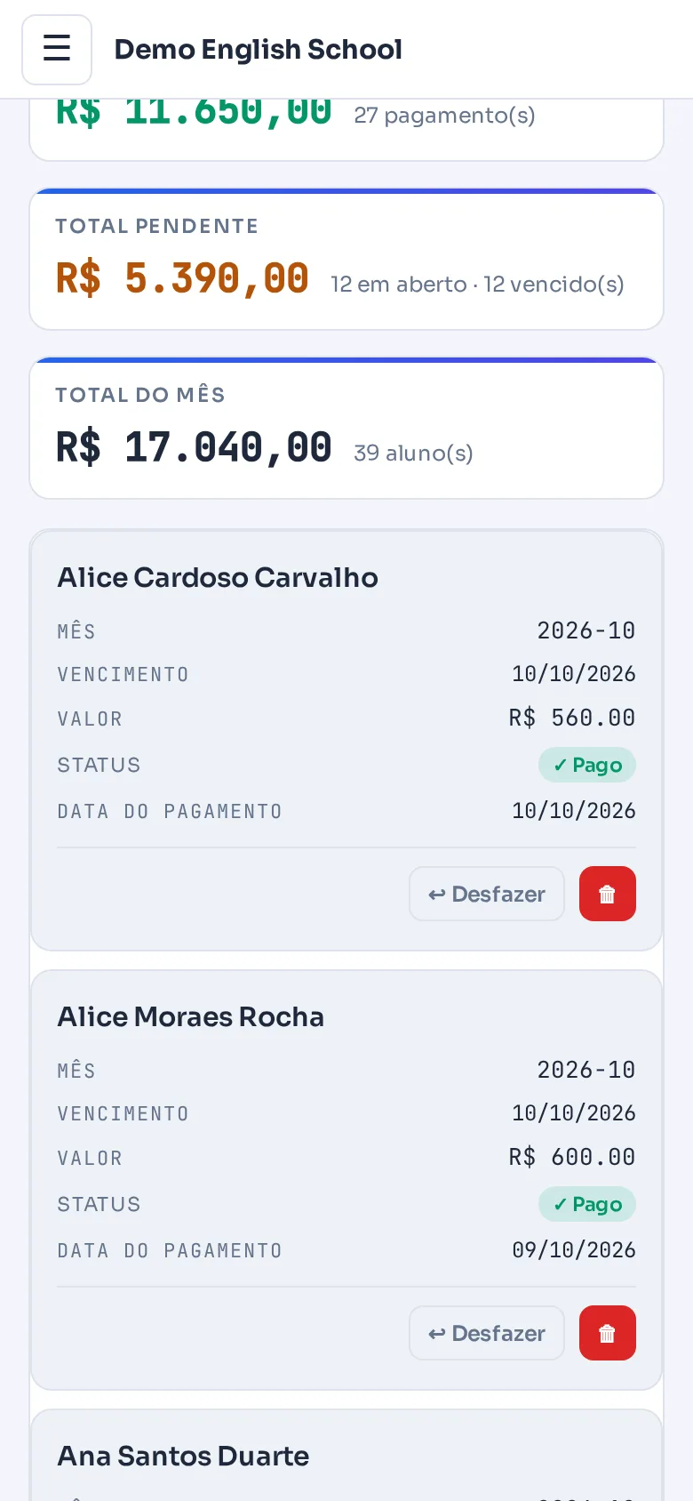 Pagamentos no celular